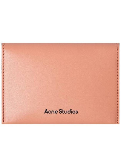 Folded Leather Card Wallet Pink - ACNE STUDIOS - BALAAN 2