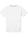 Classic Pique Rib Side Insert 4-Bar Short Sleeve T-Shirt White - THOM BROWNE - BALAAN 2