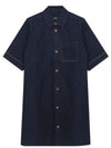 Lopez Short Dress Navy - A.P.C. - BALAAN 2