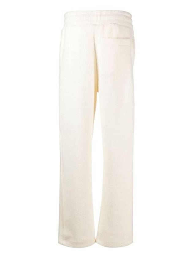 Drawstring Seam Detail Track Pants Ivory - AMI - BALAAN 3