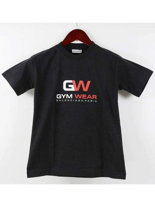 Gymwear Logo Cotton Short Sleeve T-Shirt Black - BALENCIAGA - BALAAN 2