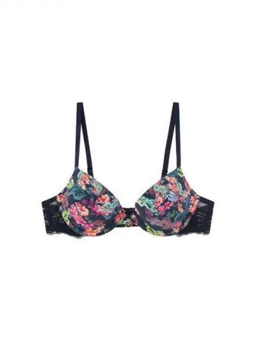 UNDERWEAR Summer 10 8 11 Women s Flower Print Remove Push Up Bra Marine 271587 - EMPORIO ARMANI - BALAAN 1