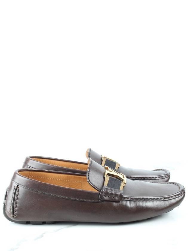 LV Gold Initial Loafer Brown 7 5 265 - LOUIS VUITTON - BALAAN 6