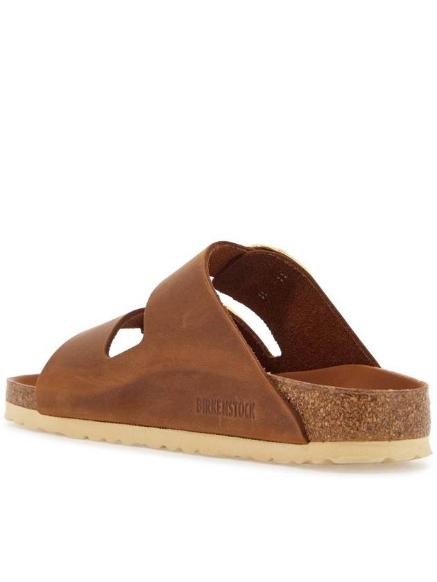 Arizona Big Buckle Slippers Cognac - BIRKENSTOCK - BALAAN 4