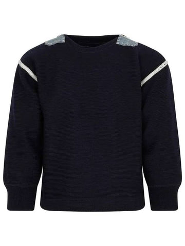 Arm Stitch Wool Knit Top Navy - MAISON MARGIELA - BALAAN 1