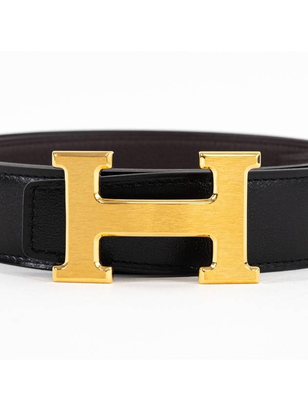 H logo gold reversible belt 32mm H073967CAAB095H064544CB86 - HERMES - BALAAN 5