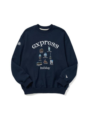 Global Citizen Cotton Sweatshirt Navy - EXPRESSHOLIDAY - BALAAN 1