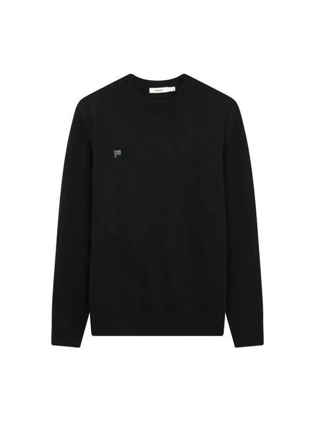 Unisex recycled cashmere sweatshirt black - PANGAIA - BALAAN 1