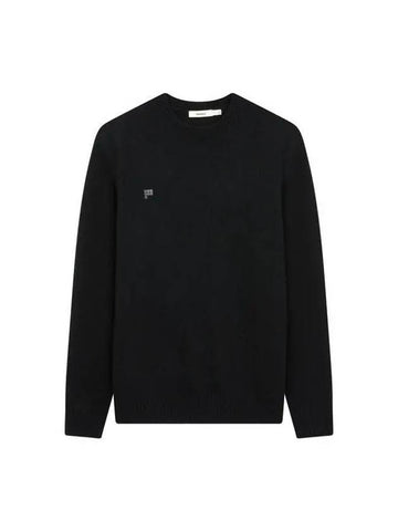 Unisex recycled cashmere sweatshirt black - PANGAIA - BALAAN 1