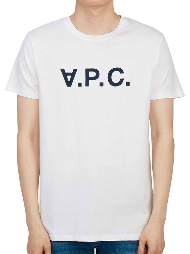 Men's VPC Logo Short Sleeve T-Shirt White - A.P.C. - BALAAN 2