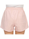 Women's Logo Print Cotton Shorts Baby Pink - SPORTY & RICH - BALAAN 8