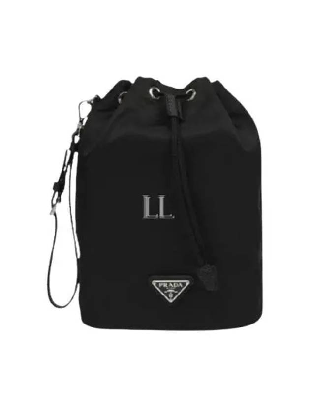 Re-Nylon Drawstring Pouch Black - PRADA - BALAAN 2