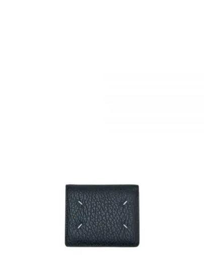 Stitch Leather Compact Half Wallet Black - MAISON MARGIELA - BALAAN 2