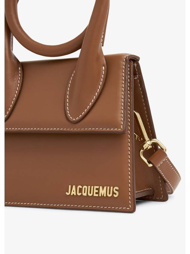 Coil Handle Le Chiquito Tote Bag Brown - JACQUEMUS - BALAAN 5