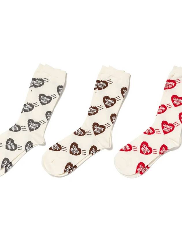 Heart socks gray HM28GD062 - HUMAN MADE - BALAAN 4