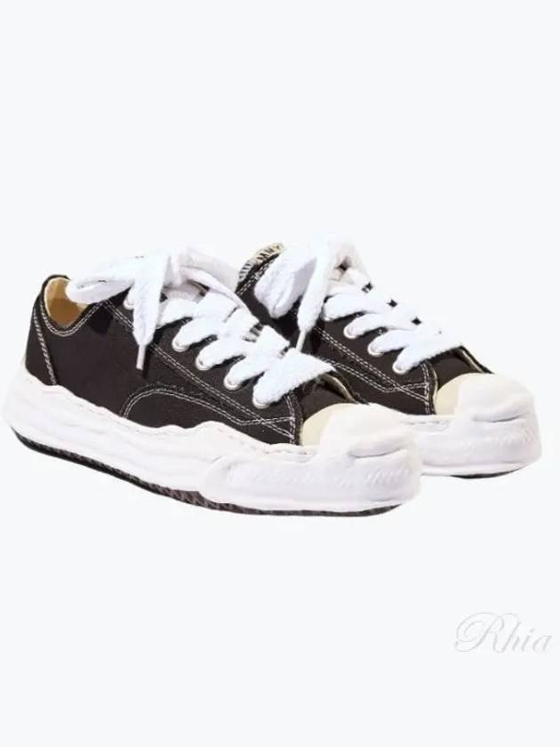 A05FW702 Black Hank OG Sole Canvas Low Top Sneakers - MIHARA YASUHIRO - BALAAN 1