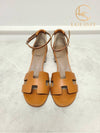 Used luxury goods Lewis It 37 Brown natural sense 50 strap sandals - HERMES - BALAAN 5