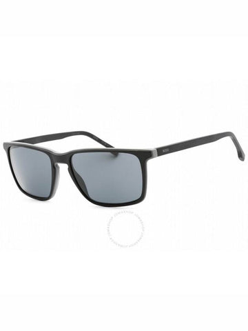 Hugo Boss Grey Rectangular Men's Sunglasses BOSS 1556/O/S 0O6W/IR 57 - HUGO BOSS - BALAAN 1