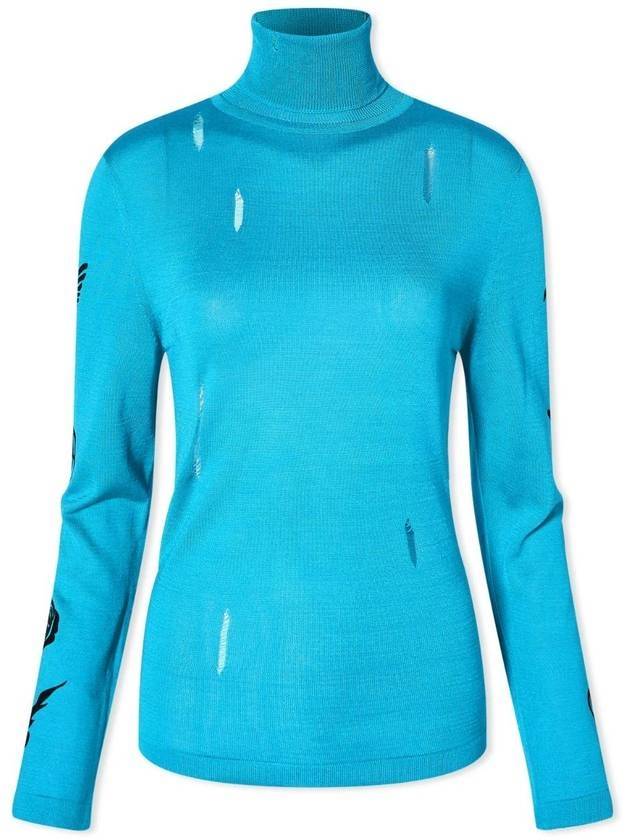 Augen Flocking Inner Knit Top Blue - ANDERSSON BELL - BALAAN 1