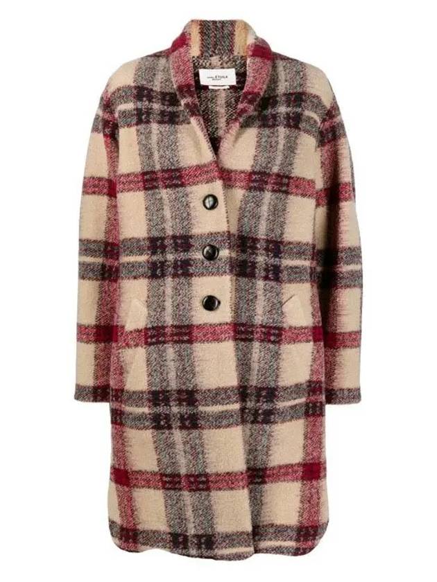 Wool Check Gabrielle Single Coat - ISABEL MARANT ETOILE - BALAAN 2