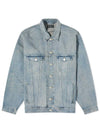 Logo Print Denim Jacket Blue - BALENCIAGA - BALAAN 1