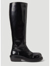 Fireman Leather Long Boots Black - BOTTEGA VENETA - BALAAN 1