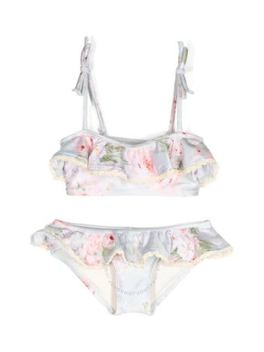 Zimmermann Girls All-Over Floral Print Bikini, Size 4 - ZIMMERMANN - BALAAN 1