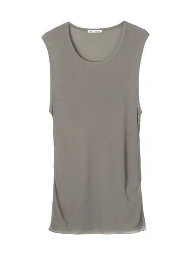 Ride ribbed long tank top - AMI - BALAAN 1