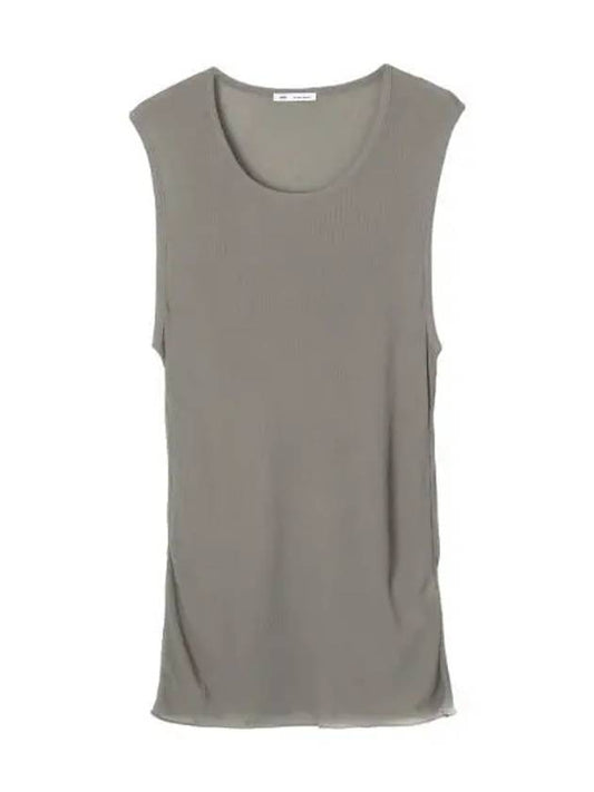 Ride ribbed long tank top sleeveless men s - AMI - BALAAN 1