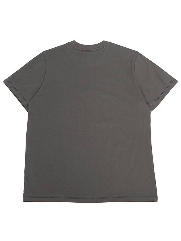 Women's Relax Heart Short Sleeve T-Shirt Volcanic Ash Grey - GANNI - BALAAN 3