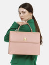 Women's Medium Tote Briefcase Pink - SUPERMOONDESIGN - BALAAN 2