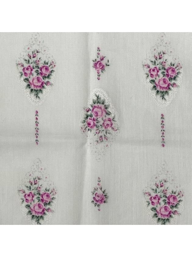 White Purple Flower Handkerchief 8 3VDIA298353 - DIOR - BALAAN 2