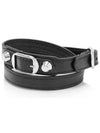 Classic Triple Tour Bracelet Black - BALENCIAGA - BALAAN 5