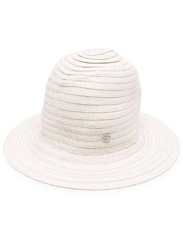 Panama Interwoven Summer Hat White - TOTEME - BALAAN 1