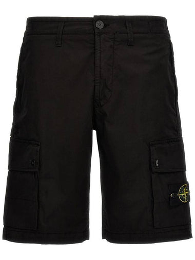 Stone Island Logo Badge Bermuda Shorts - STONE ISLAND - BALAAN 1