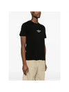 Archivio Cotton Short Sleeve T Shirt Black - STONE ISLAND - BALAAN 5