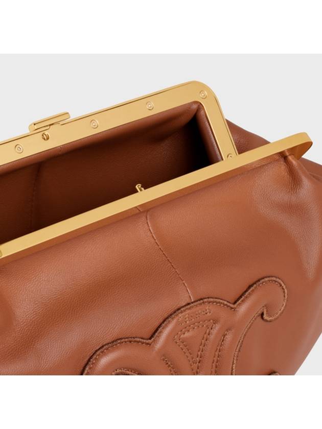 Triomphe Lambskin Pouch Bag Tan - CELINE - BALAAN 4