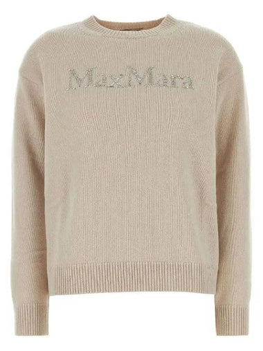 Max Mara S Women KASSEL Wool Cashmere Knit Sweater Ivory 2429366163600 008 - S MAX MARA - BALAAN 1