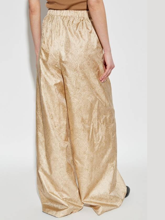 Max Mara Silk Trousers Domizia, Women's, Gold - MAX MARA - BALAAN 4