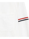 Armband Detail Seersucker Long Sleeve Shirt White - THOM BROWNE - BALAAN 4