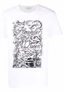 Embroidery Logo Short Sleeve T-Shirt White - ALEXANDER MCQUEEN - BALAAN 2