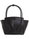 Mini Arco Shoulder Bag Black - BOTTEGA VENETA - BALAAN 5