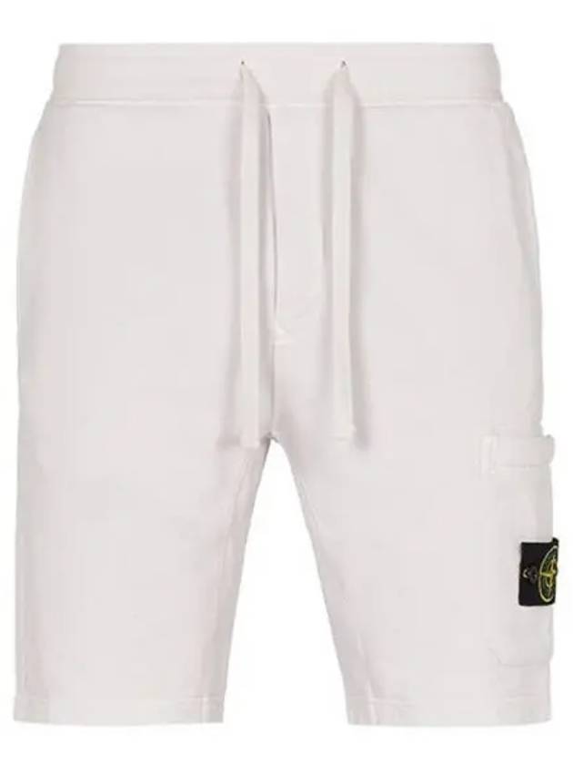 Waffen Patch  Fleece Bermuda Shorts Light Pink - STONE ISLAND - BALAAN 2