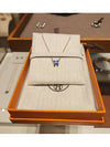 Mini Pop H Pendant Necklace Gold Blue - HERMES - BALAAN 4