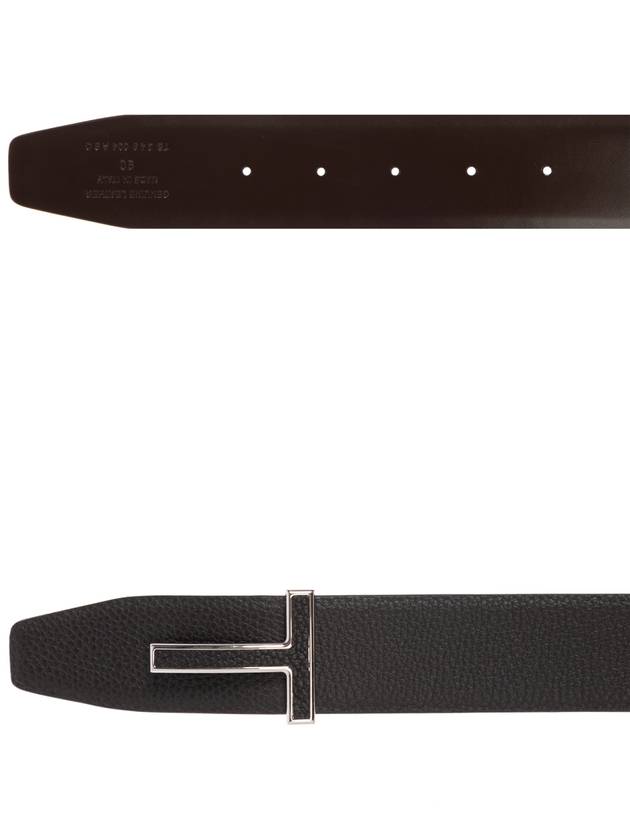 Tom Ford Leather Belt, Men's, Black - TOM FORD - BALAAN 5