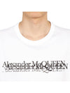 Logo Stamp Short Sleeve T-Shirt White - ALEXANDER MCQUEEN - BALAAN 7