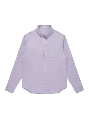 Oxford Burton Down Long Sleeve Shirt Light Violet - SOLEW - BALAAN 1