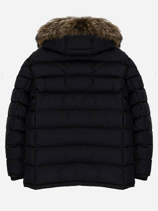 Men's Cluny Hooded Fur Short Padding Black - MONCLER - BALAAN 6