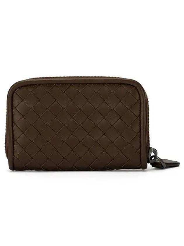 Intrecciato Zipper Coin Card Wallet Brown - BOTTEGA VENETA - BALAAN 5