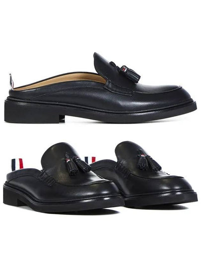 Men's Three Stripes Tab Tassel Bloafers Black - THOM BROWNE - BALAAN 2